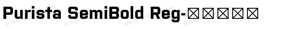 Purista SemiBold Reg字体转换